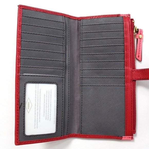 Fossil Keely Leather Tab Clutch Wallet - Picture 3 of 4